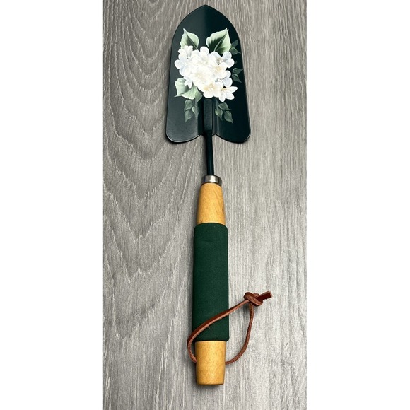 Wall Decor | Hand Painted Garden Shovel White Flowers Floral Signed ...